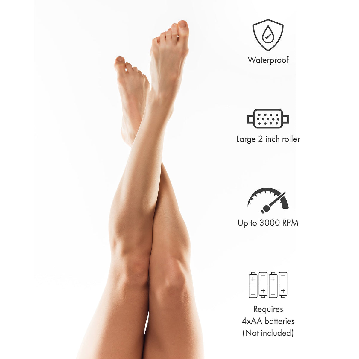 Pedi Perfect Foot File Battery Operated Callus Remover Tool